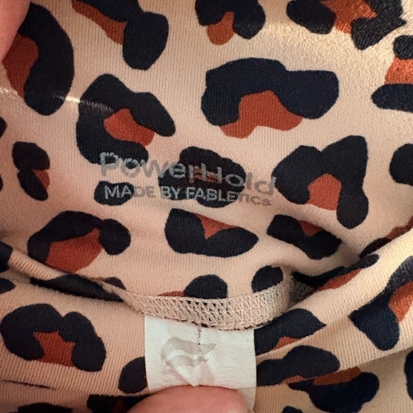 Fabletics Leopard Print Bike Shorts - Picture 2 of 2